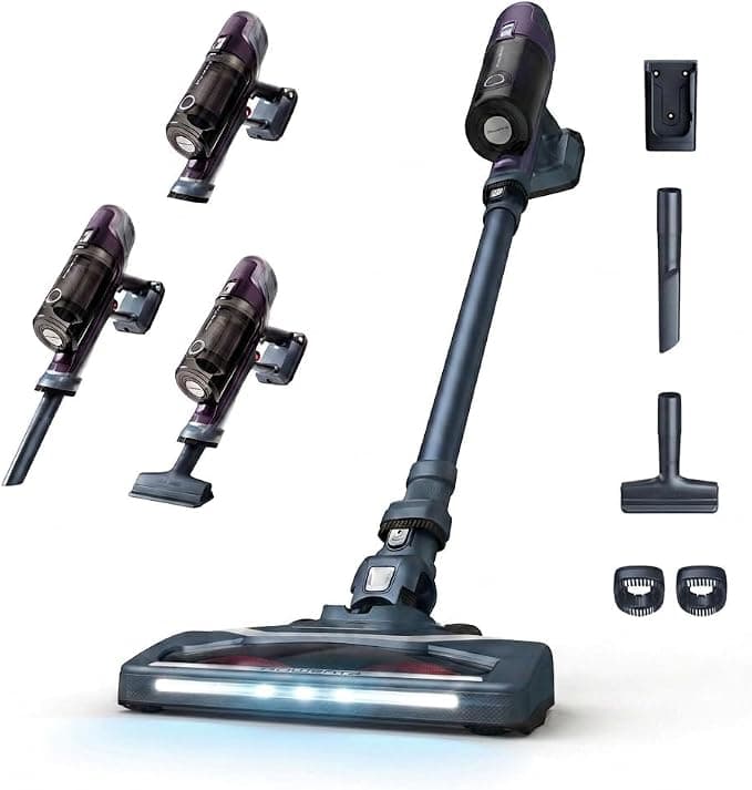 Rowenta XPert 6.60 - Aspiradora escoba versátil sin cable, con 3 funciones en 1 multiespacios, batería de litio, 2 velocidades, gatillo Boost, ligero y portatil, Lila RH6838